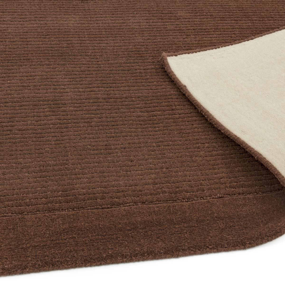York Plain Wool Rugs in Chocolate Brown&nbsp;200x290cm – image 3