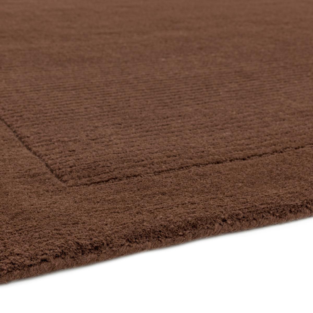 York Plain Wool Rugs in Chocolate Brown&nbsp;200x290cm – image 4
