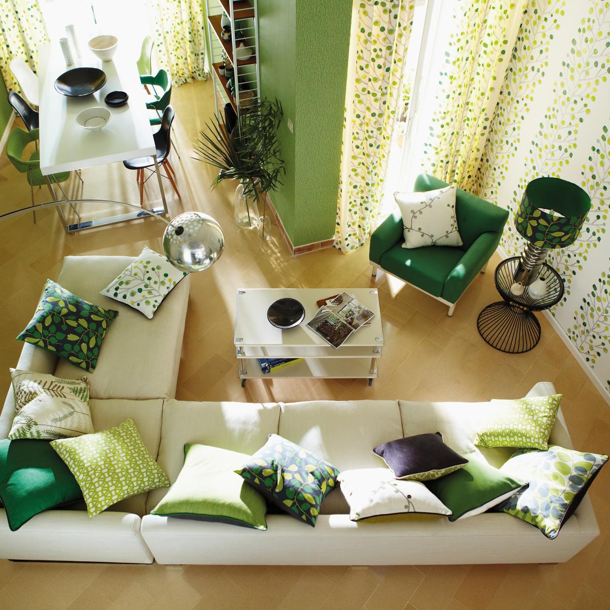 Berry Tree Wallpaper 110206 by Scion in Emerald Lime Chalk Roll – image 2