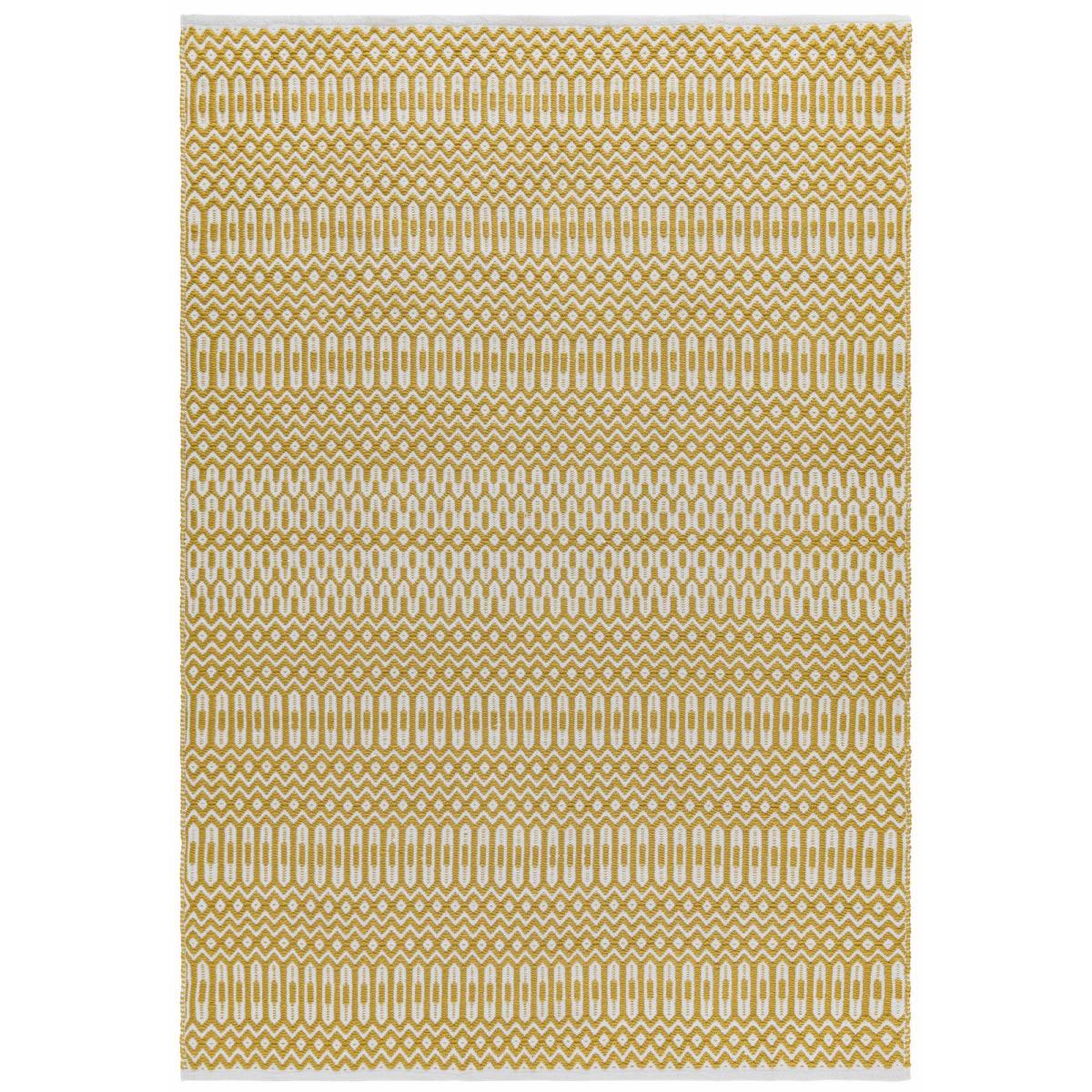 Halsey Geometric Indoor Outdoor Rugs in Mustard Yellow160x230cm – image 5