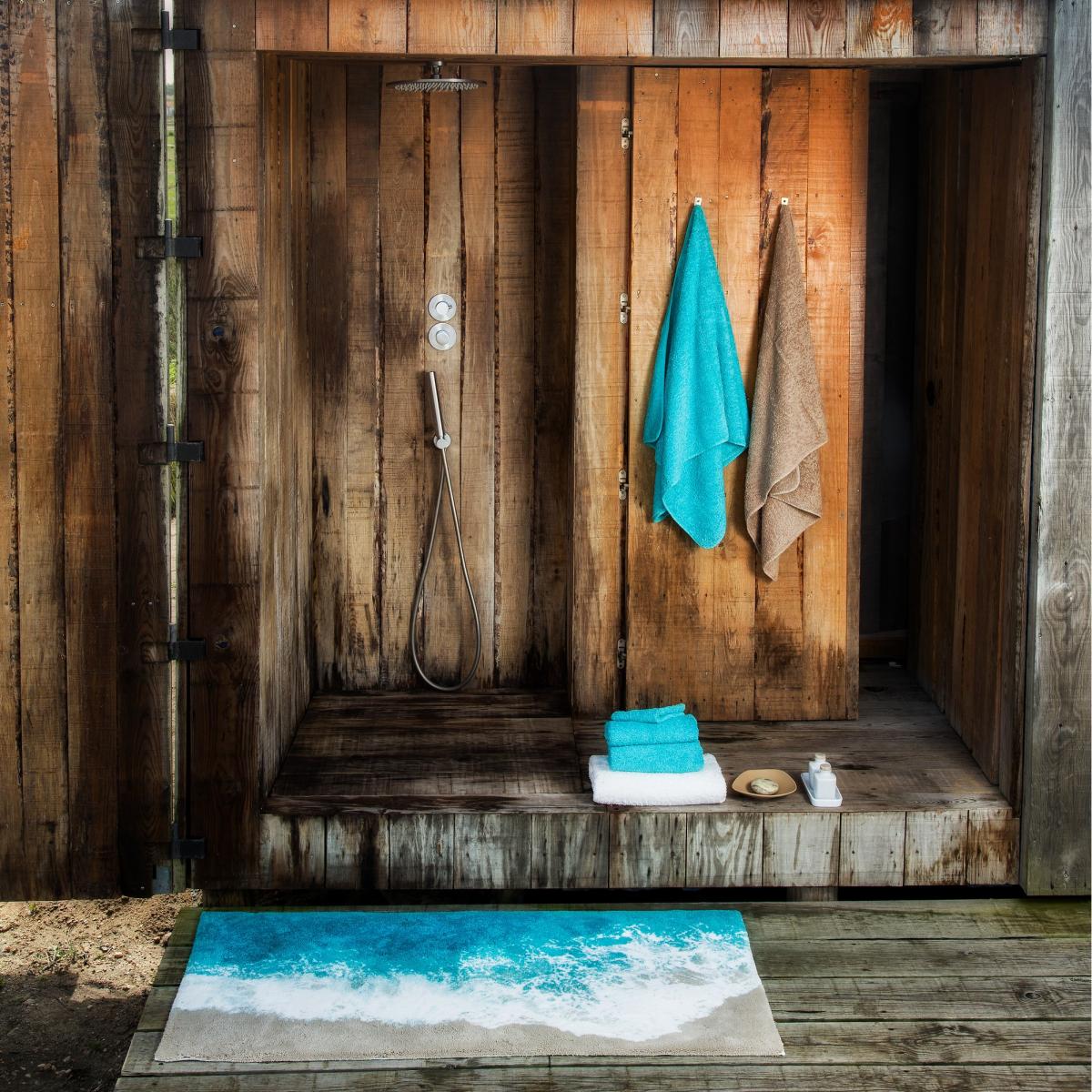 Luxury Malibu Sea Shore Bath Mat by Designer Abyss & Habidecor 100x200cm – image 3