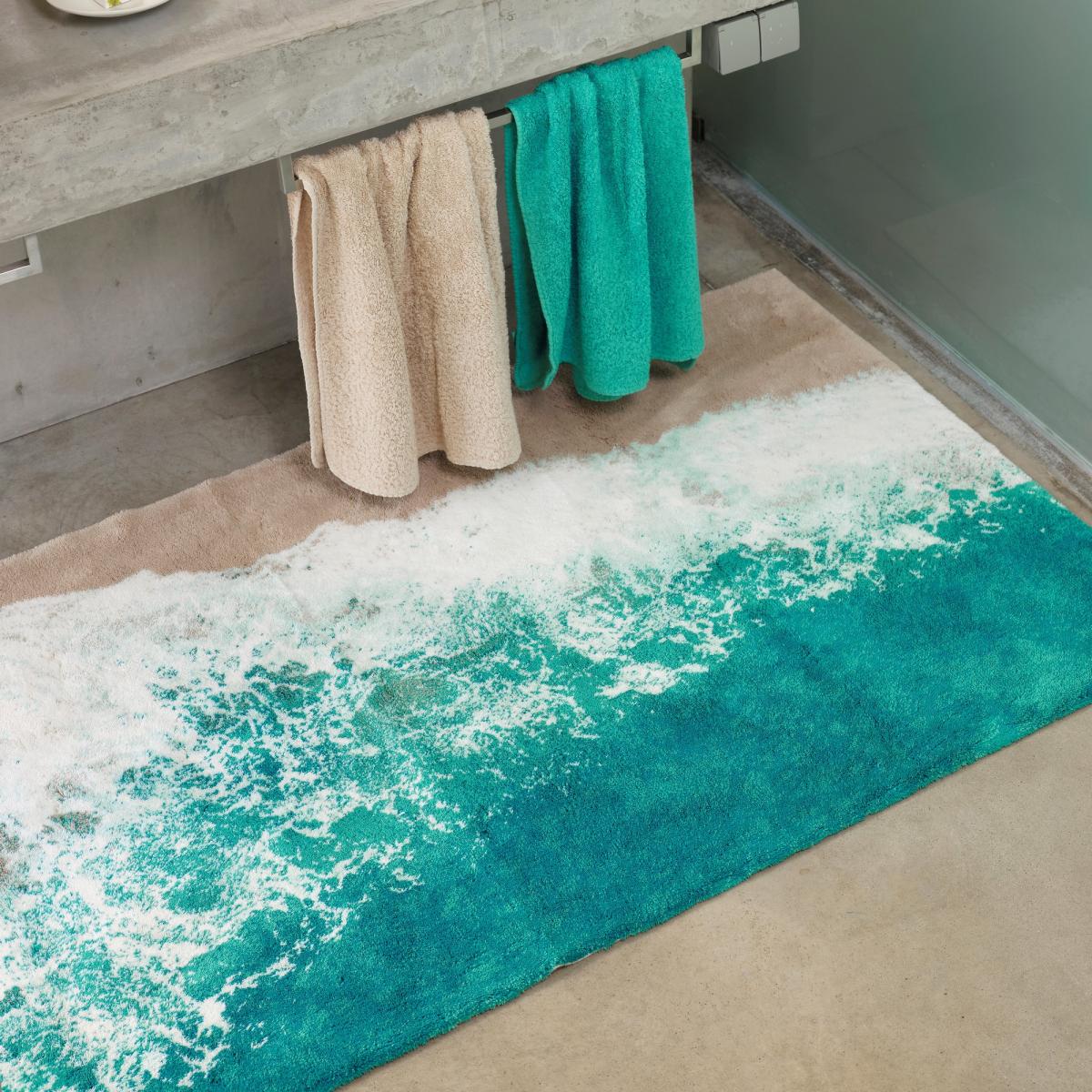 Luxury Malibu Sea Shore Bath Mat by Designer Abyss & Habidecor 100x200cm – image 4
