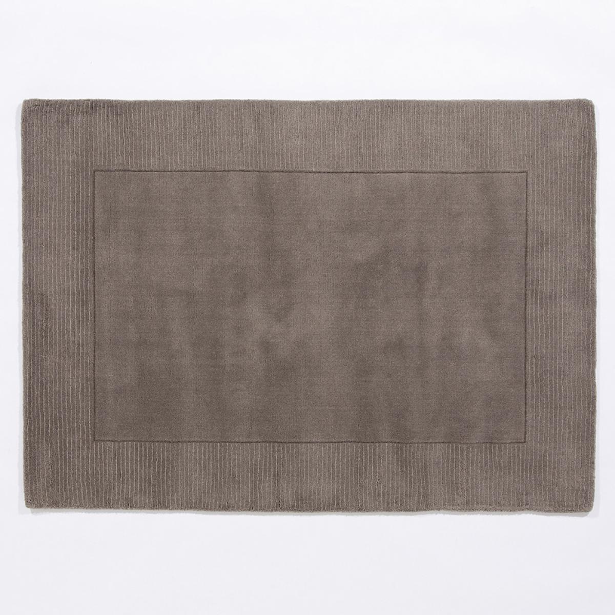 Esme Mayfair Plain Carved Wool Rugs in Grey 80x150cm – image 5