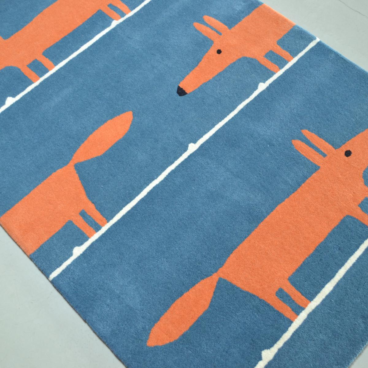 Scion Mr Fox Rugs 25318 Denim – image 2