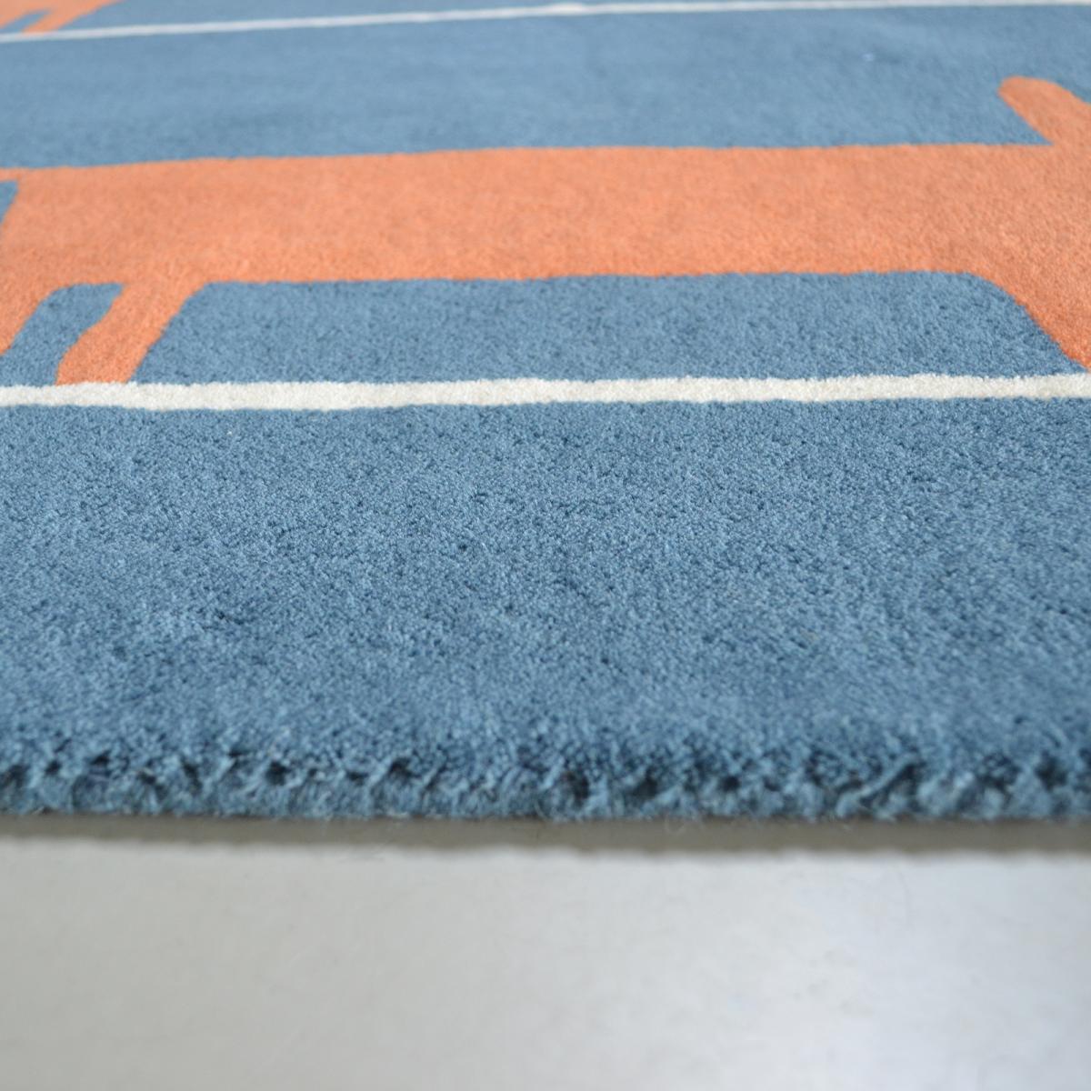 Scion Mr Fox Rugs 25318 Denim – image 4