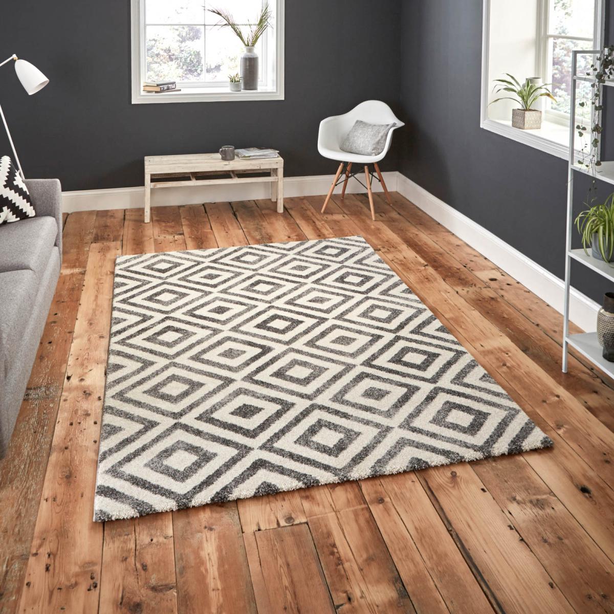 Elegant Rugs 4893 in Grey and White – image 1