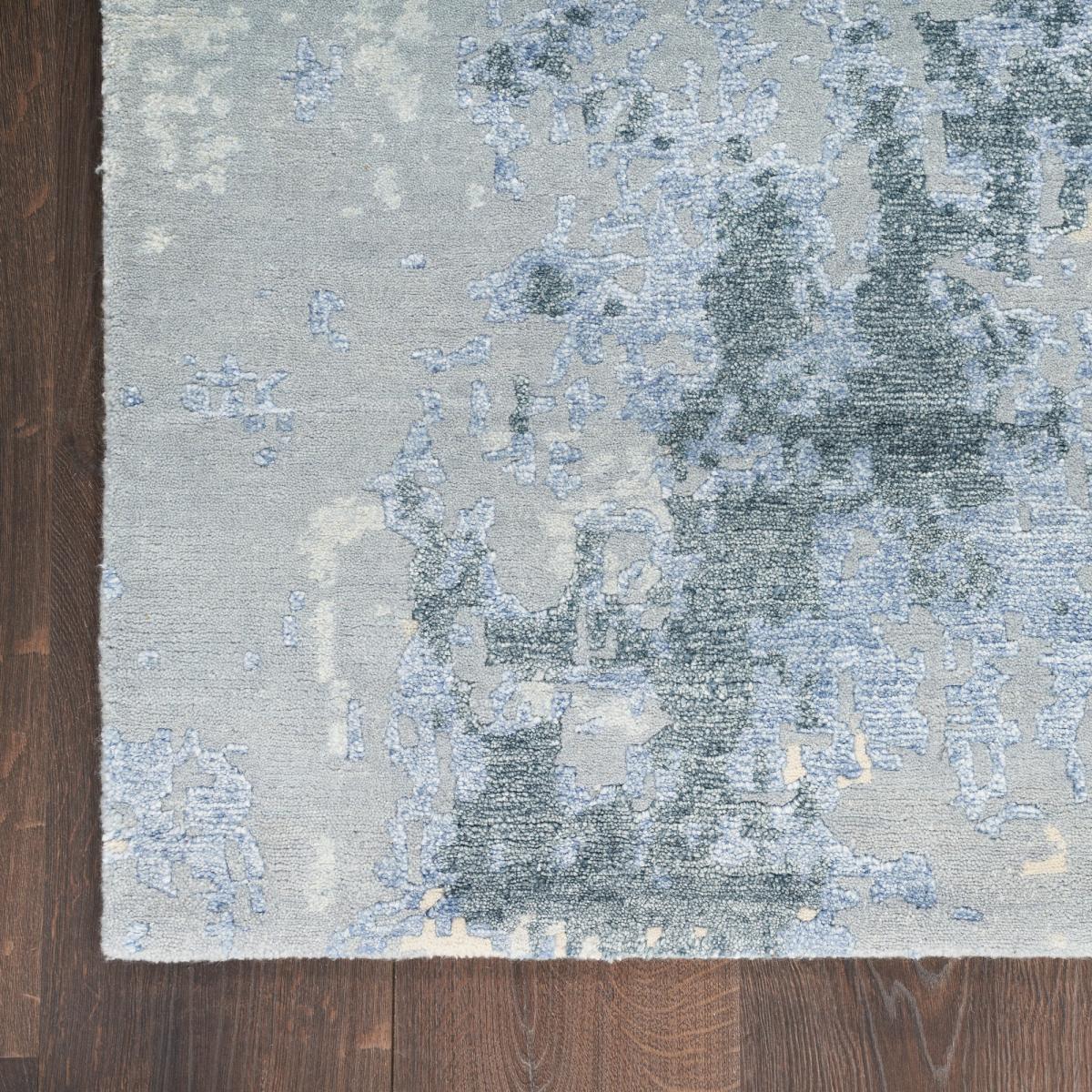 SHA21 Silk Shadows Runner Rugs by Nourison in Blue Sky&nbsp;69x244cm – image 3