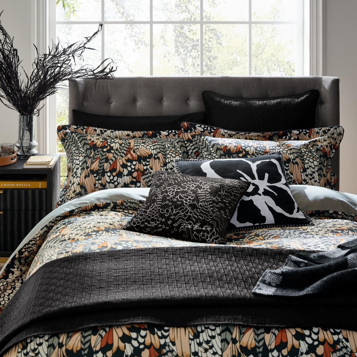 Feathers Cotton Bedding by Ted Baker in Multi200x200cm – image 2