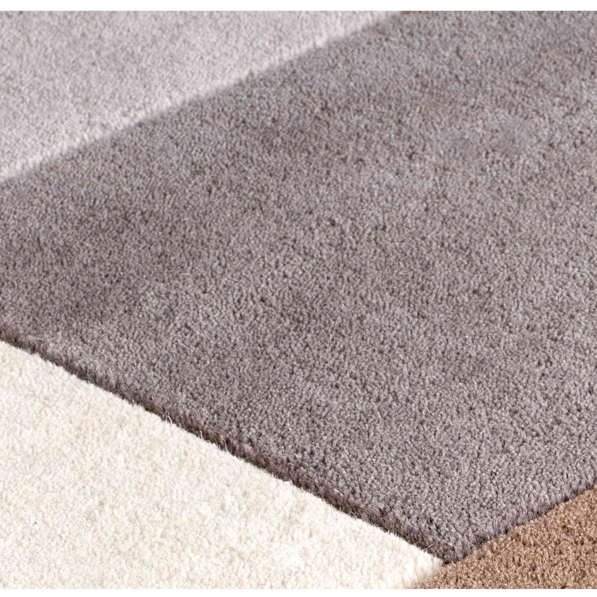 Modern Geometric Lexus Wool Rugs in Neutral&nbsp;160x230cm – image 3
