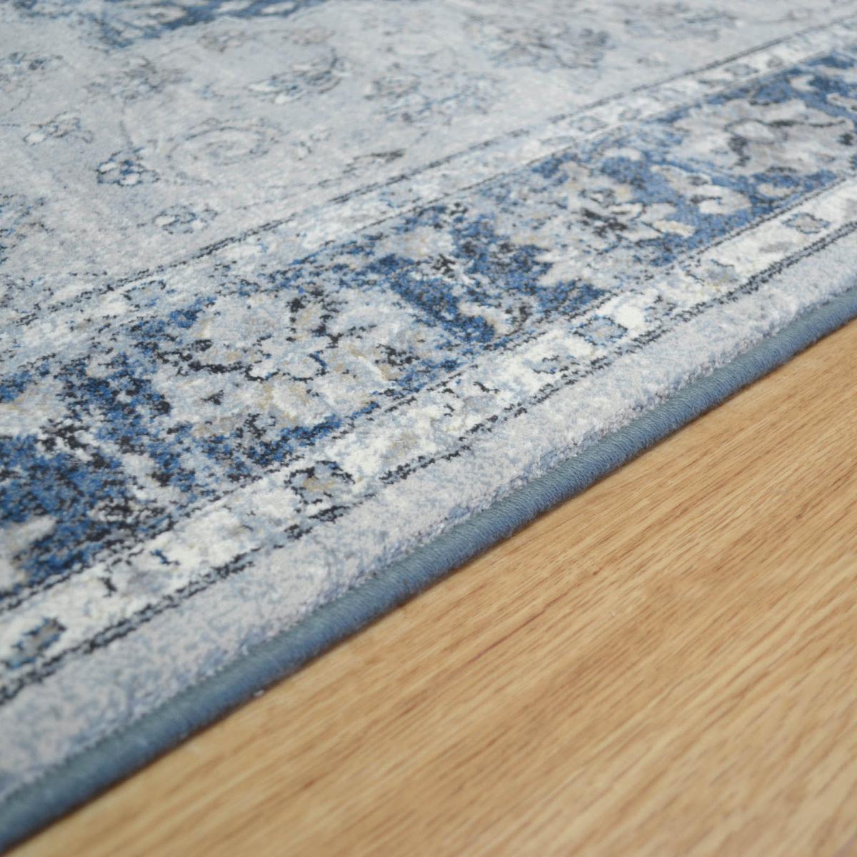 Da Vinci Traditional Medallion 57559 9686 Rugs in Blue 240x340cm – image 4