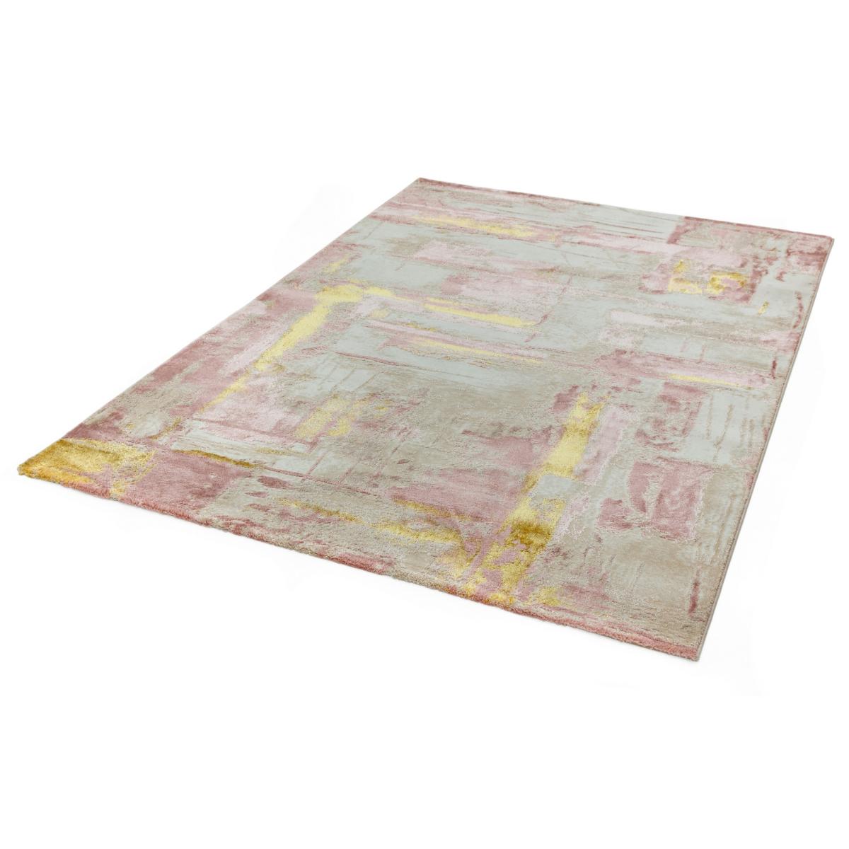 Orion Decor Abstract Metallic Rugs in OR01 Pink – image 2