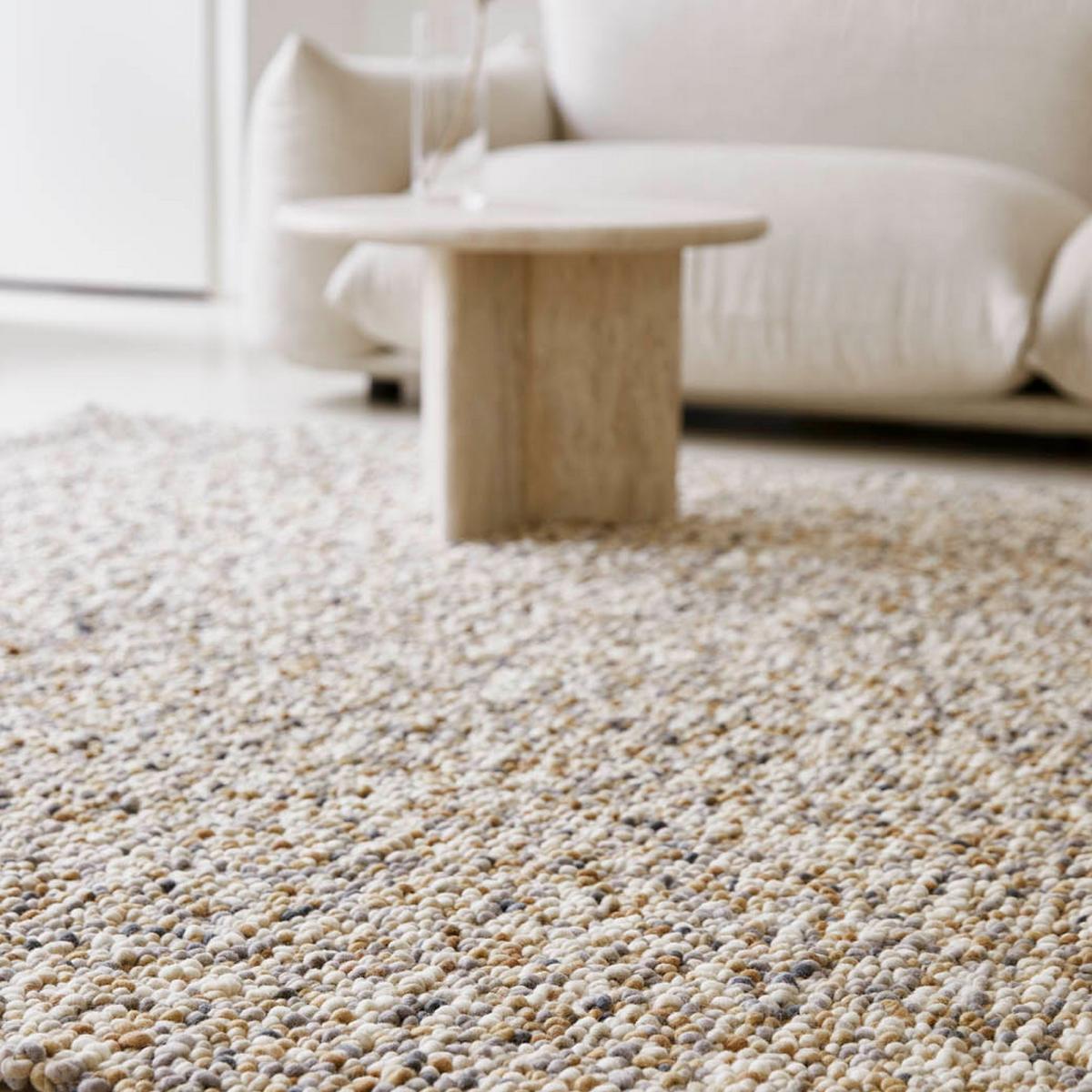 Pebble Shaggy Rugs in Beach Beige 129801 By Brink and Campman – image 2
