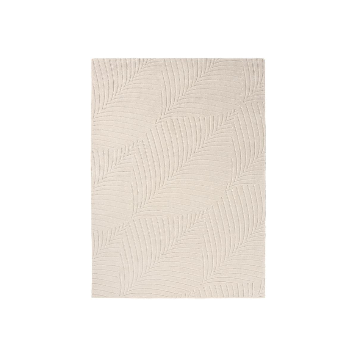 Folia Carved Wool Rugs 38301 by Wedgwood in Stone Beige170x240cm – image 1