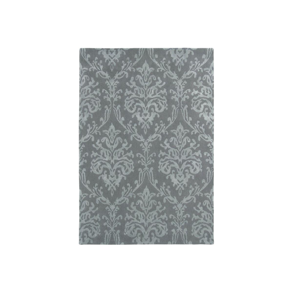 Riverside Damask Rugs 46705 in Pewter by Sanderson – image 1