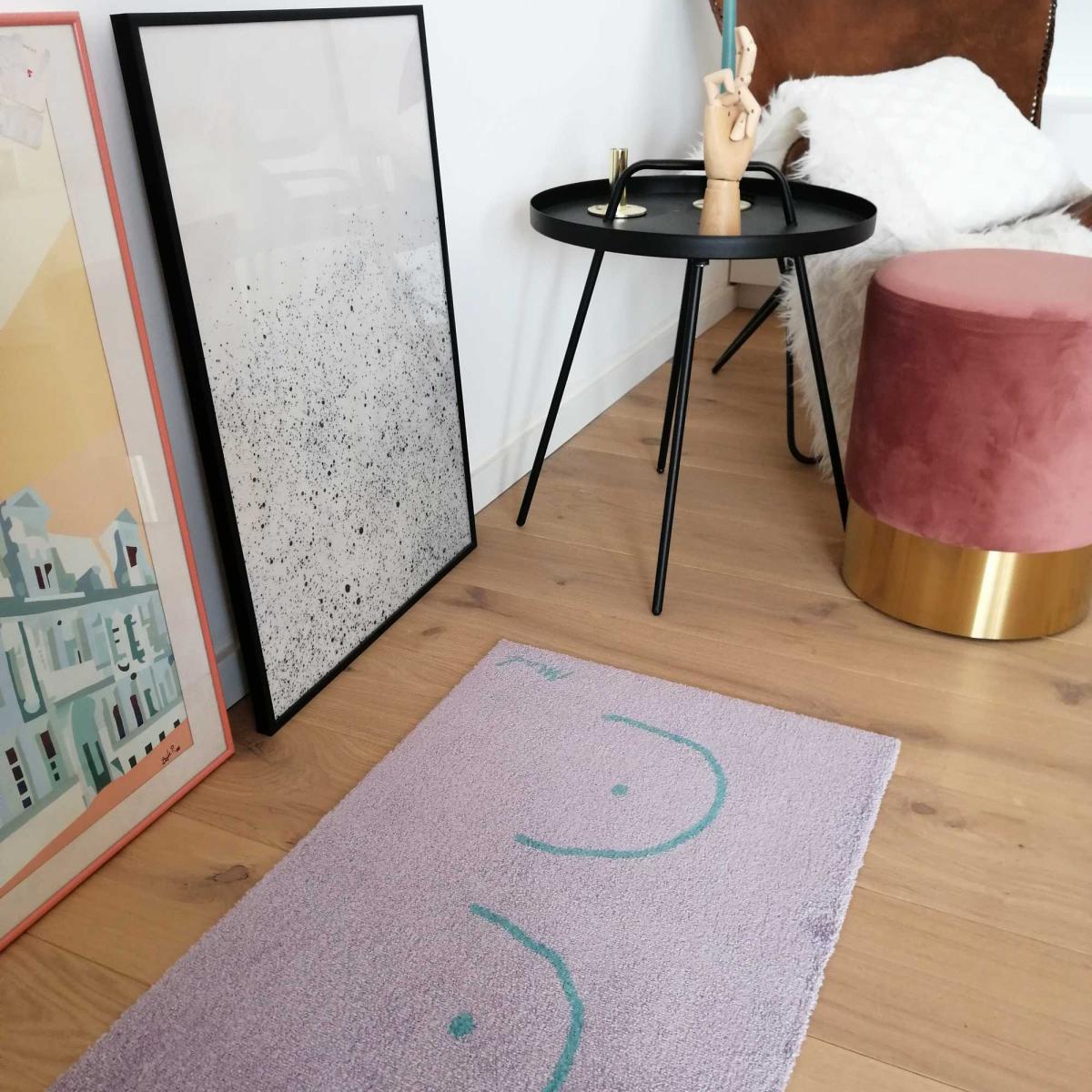Pola Boobie Washable Floor Mats in Lilac Purple&nbsp;50x75cm – image 2