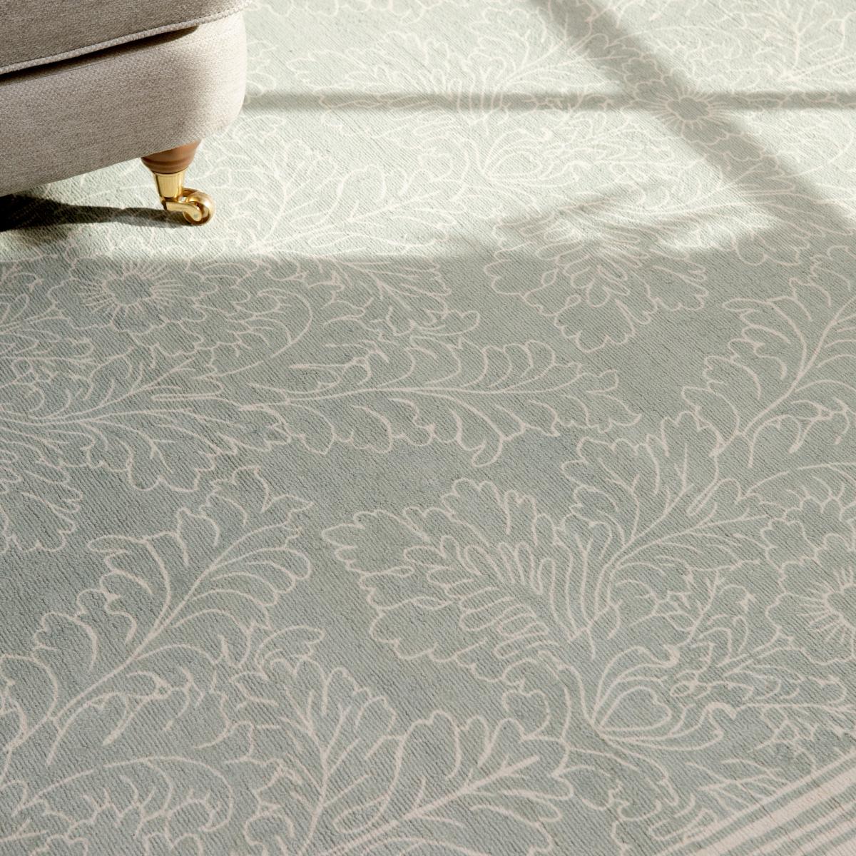 Silchester Damask 081107 Rug by Laura Ashley in Pale Sage Green 250x350cm – image 3