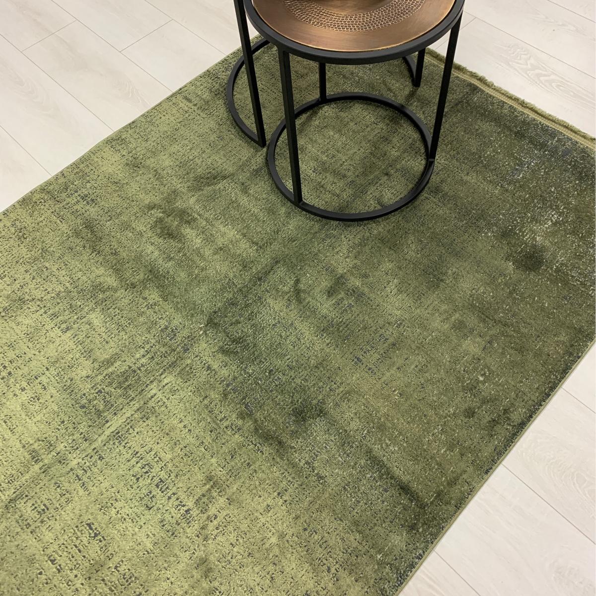 Luxury Colore Rugs in Olive Green