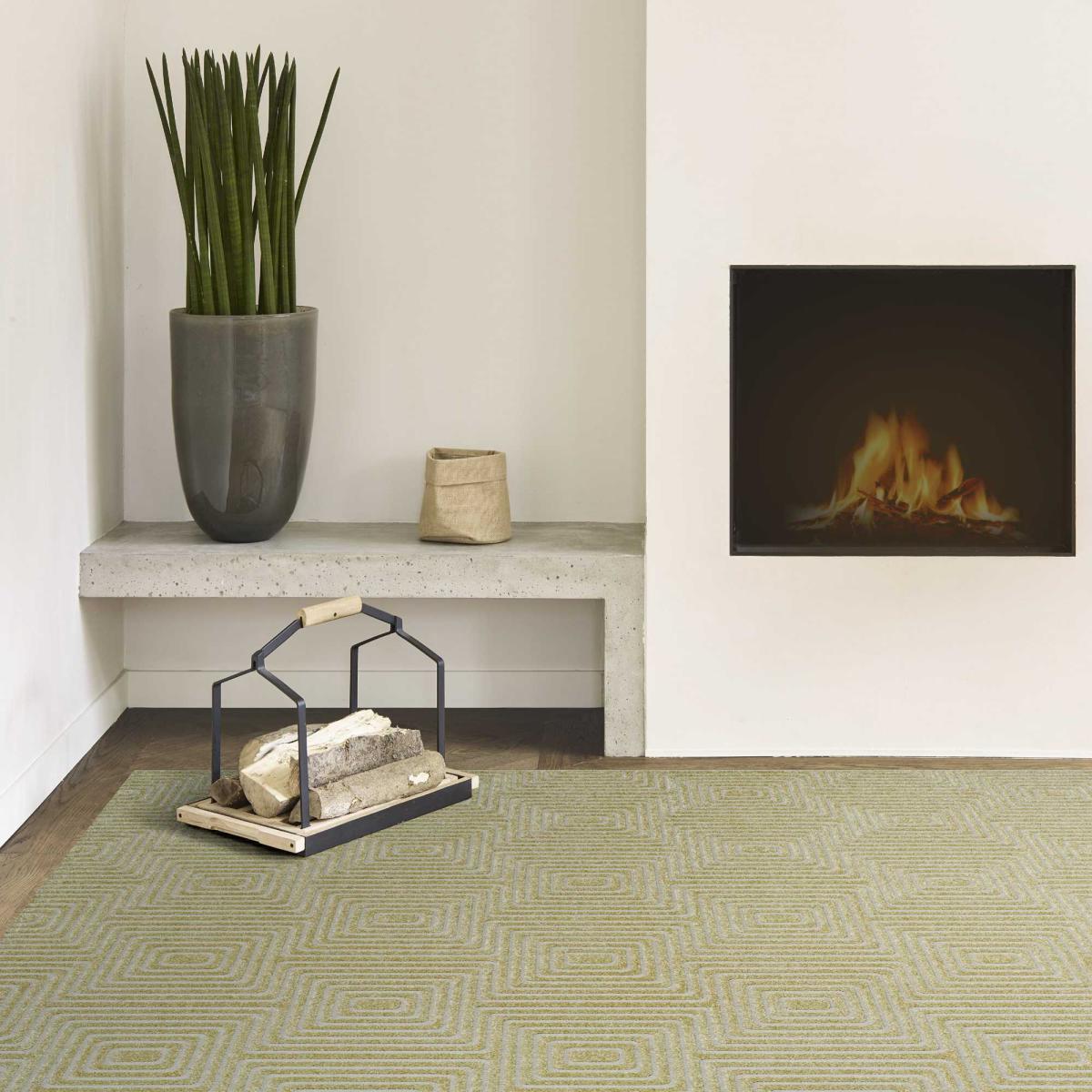Geometric Modern Textured Rugs in 410009 9191 Gold Beige – image 1