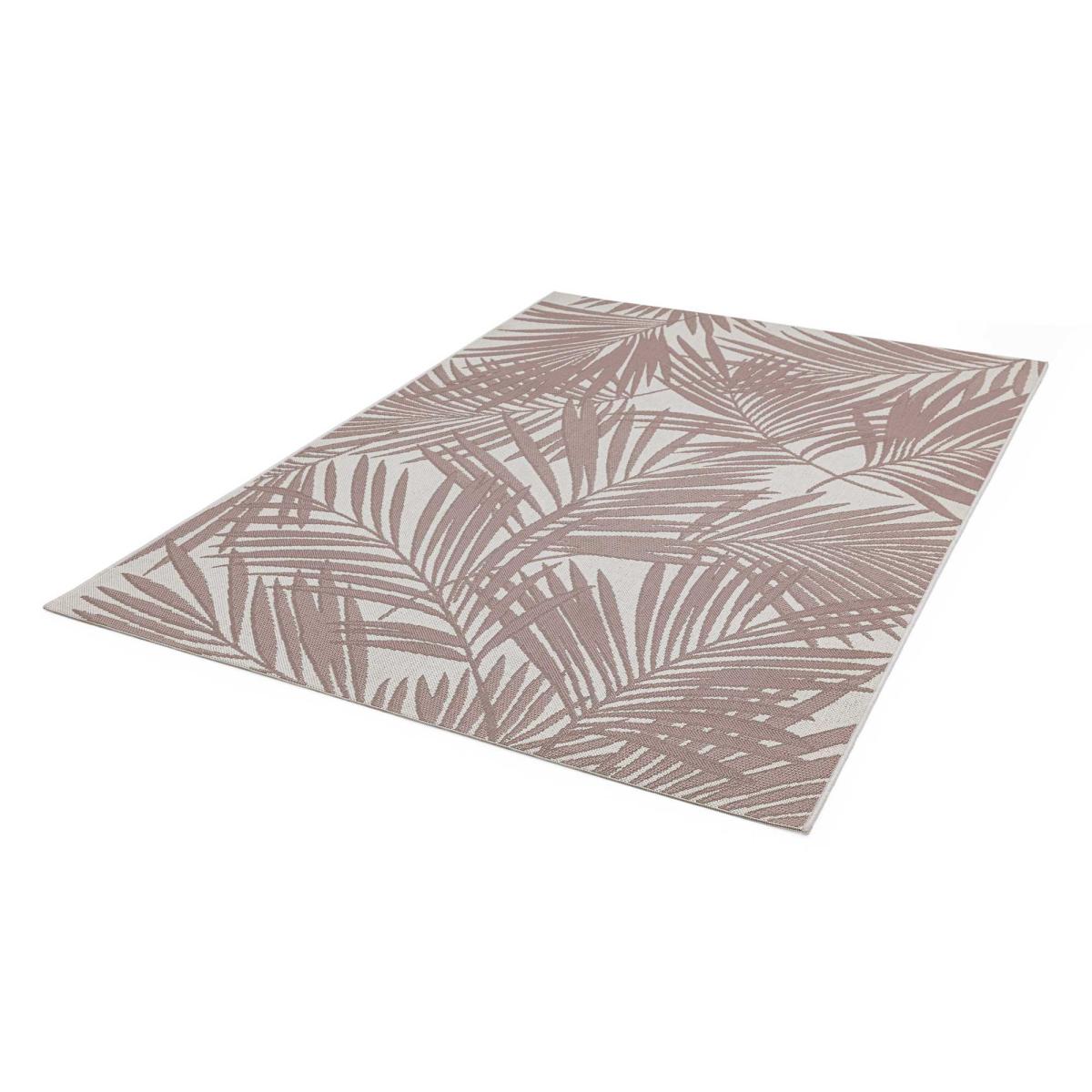 Patio Palm PAT21 Botanical Leaf Indoor Outdoor Rugs in Pink Beige&nbsp;160x230cm – image 4