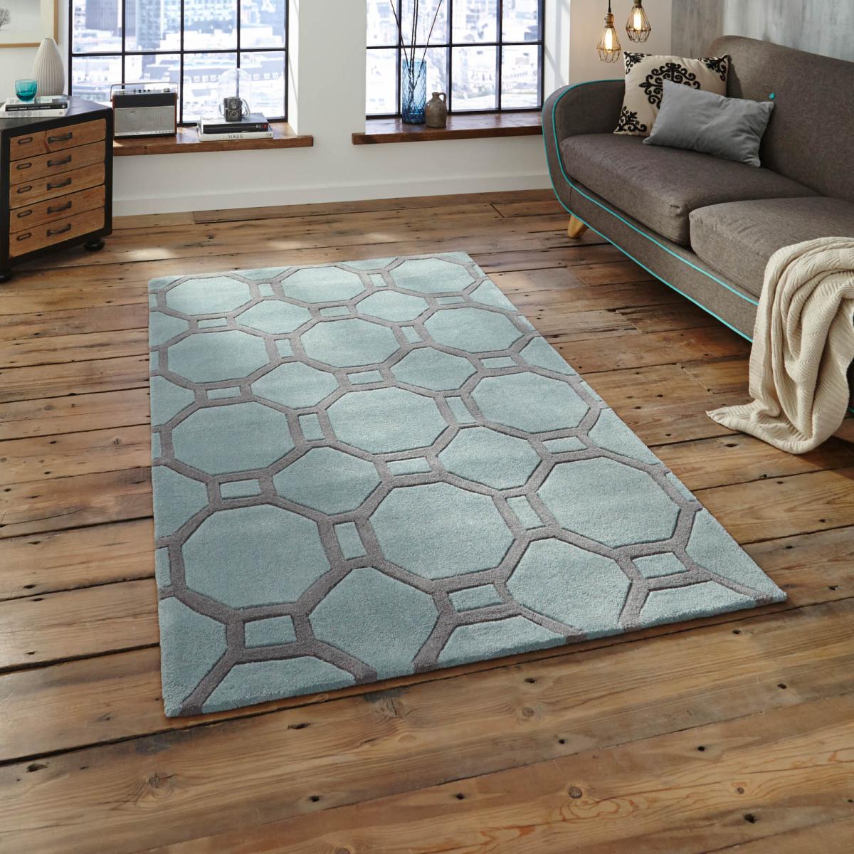 Hong Kong HK 4338 Rugs in Blue Grey – image 2
