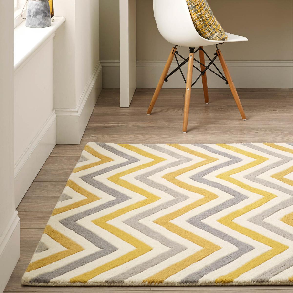Cabone Wool Rugs in Yellow – image 1