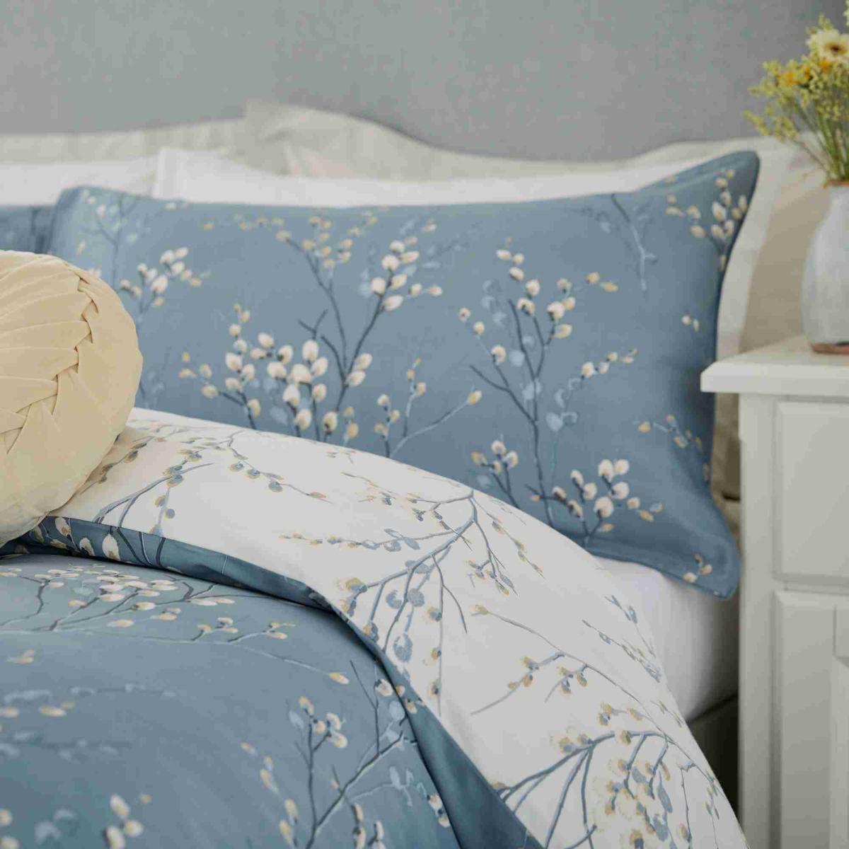 Pussy Willow Cotton Bedding Set by Laura Ashley in Dark Seaspray220x230cm – image 3