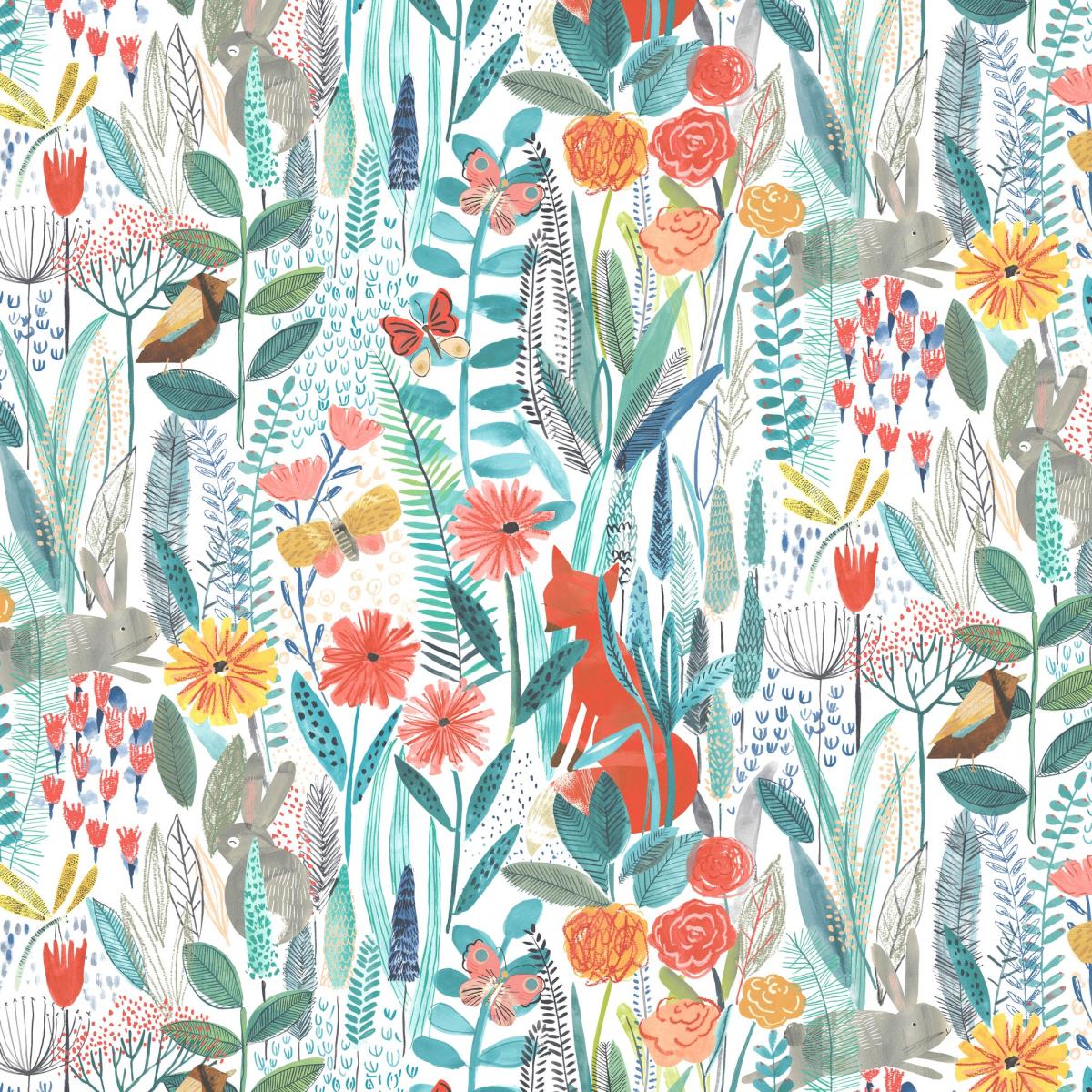 Hide and Seek Wallpaper 112633 by Harlequin in Poppy Marine Ochre Roll – image 4