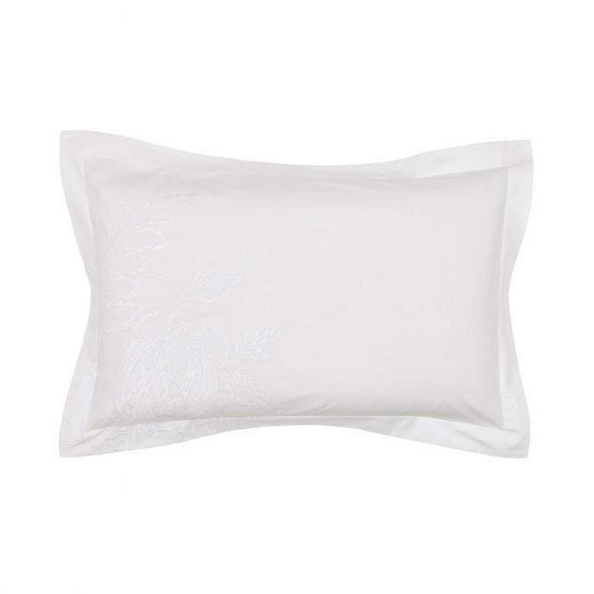 Cantaloupe Embroidered Designer Bedding Duvet Cover and Pillowcase By Sanderson in Ivory White 74x48cm – image 4
