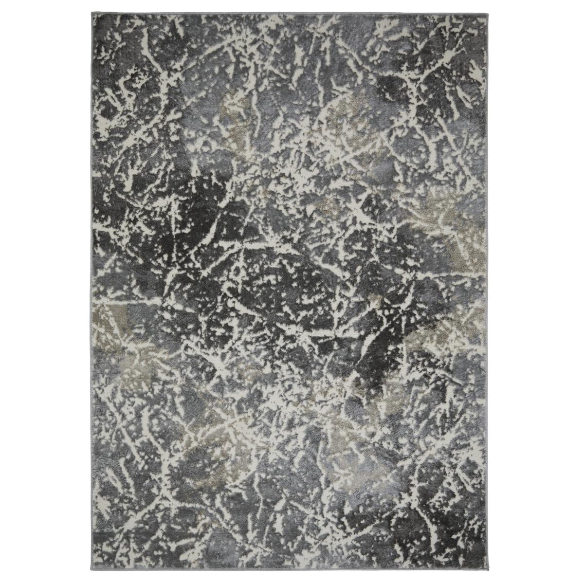 Zoe 2060 L Rugs in Abstract Distressed Grey 120x170cm – image 5