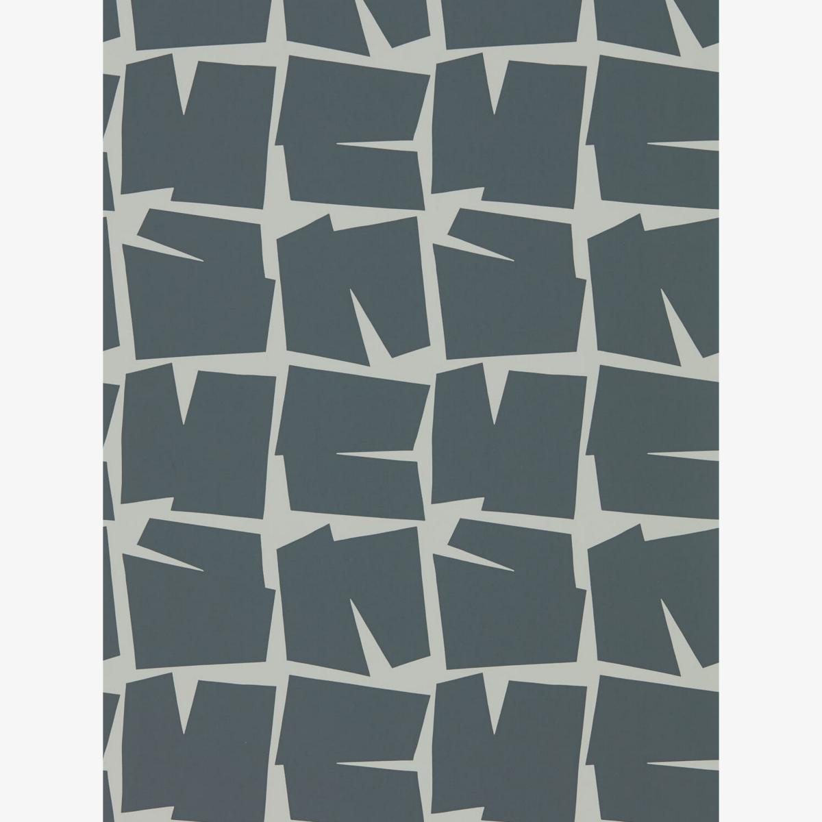 Moqui Geometric Wallpaper 111804 by Scion in Liquorice Black Roll