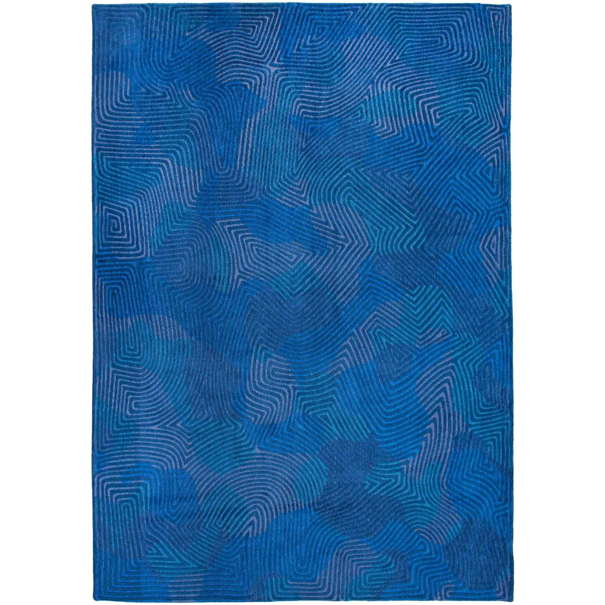 Louis De Poortere Meditation Coral Rug 9225 in Blue Lagoon 80x150cm – image 5
