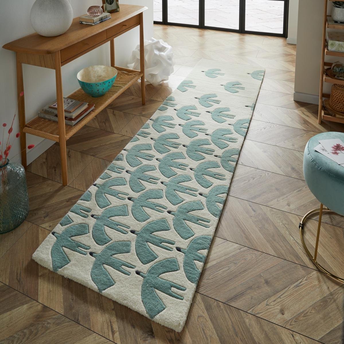 Scion Pajaro Wool Runner Rugs 23909 Mint Green – image 2