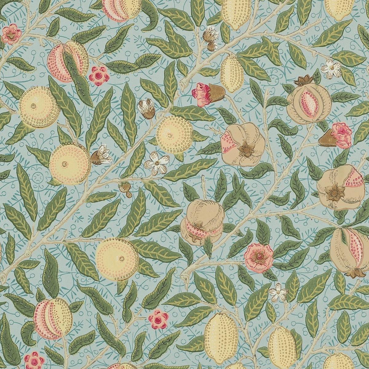 Fruit Wallpaper 210396 by Morris & Co in Slate Thyme Roll – image 2