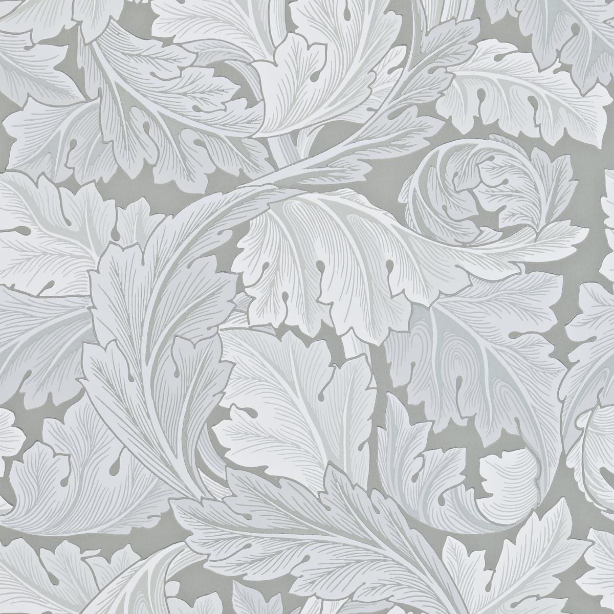 Acanthus Archive II Wallpaper 212553 by Morris & Co in Marble Grey Roll