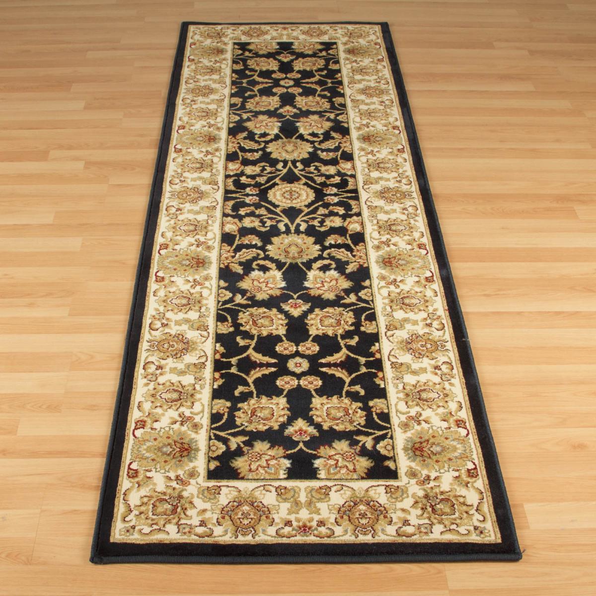 Kendra Traditional Hallway Runners 3330B in Navy Blue 68x235cm – image 3