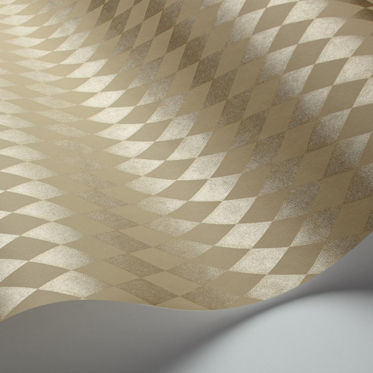 Titania Wallpaper 14059 by Cole & Son in Metallic Gilver OatRoll