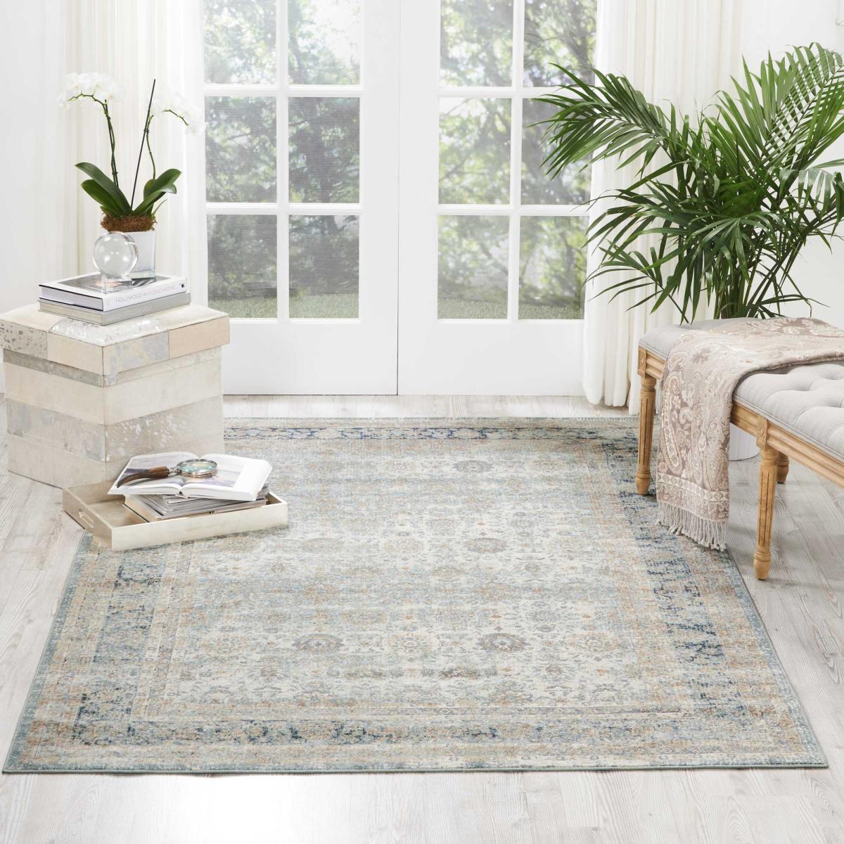 Malta MAI10 Traditional Rugs by Kathy Ireland in Cloud Grey – image 1