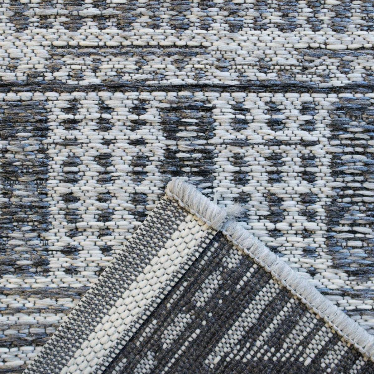 Brighton Aztec Flatweave 98008 3051 Rugs in Light Grey 80x150cm – image 3