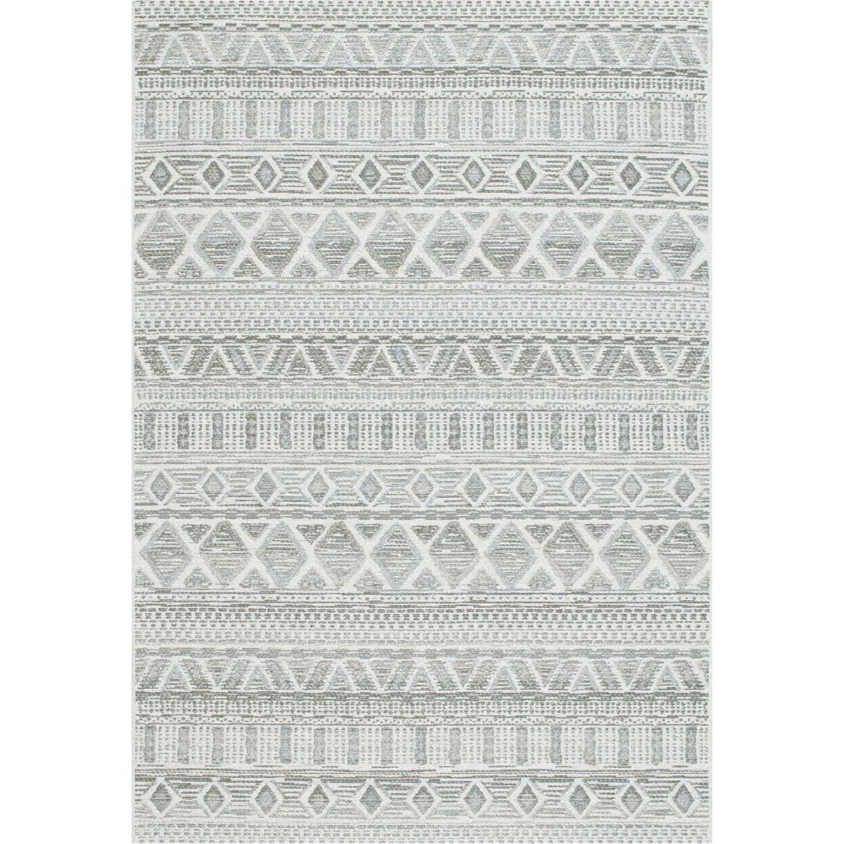 Brighton Aztec Flatweave 98008 3051 Rugs in Light Grey 80x150cm – image 5