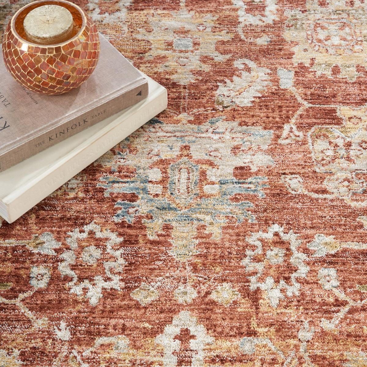 Sahar SHR02 Traditional Persian Rugs by Nourison in Rust Orange160x234cm – image 3