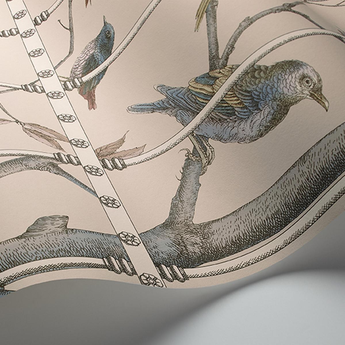 Uccelli Wallpaper Panel 11022 by Cole & Son in Ballet Slipper Roll – image 2