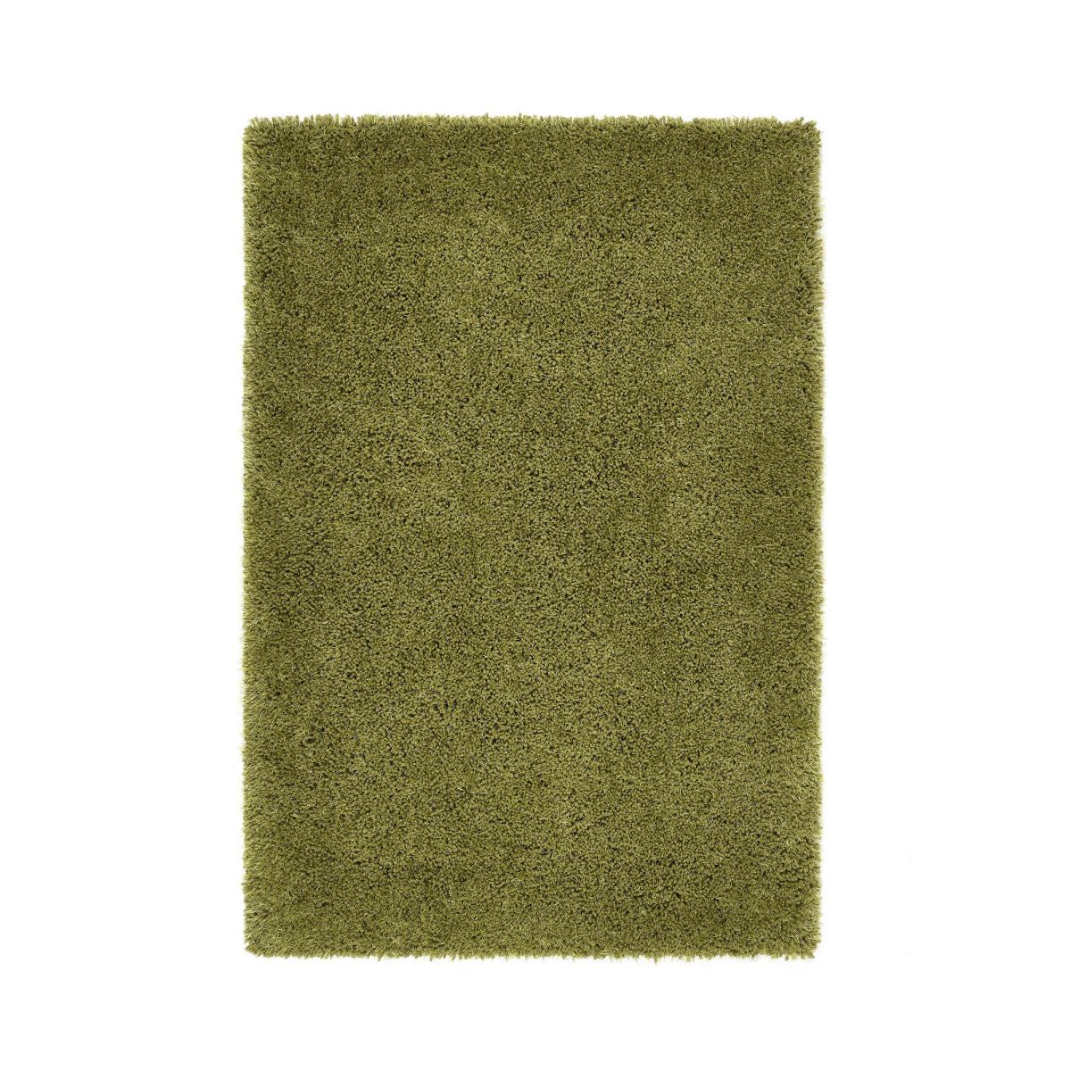 Chicago Shaggy Modern Plain Rugs in Olive 60x90cm – image 4