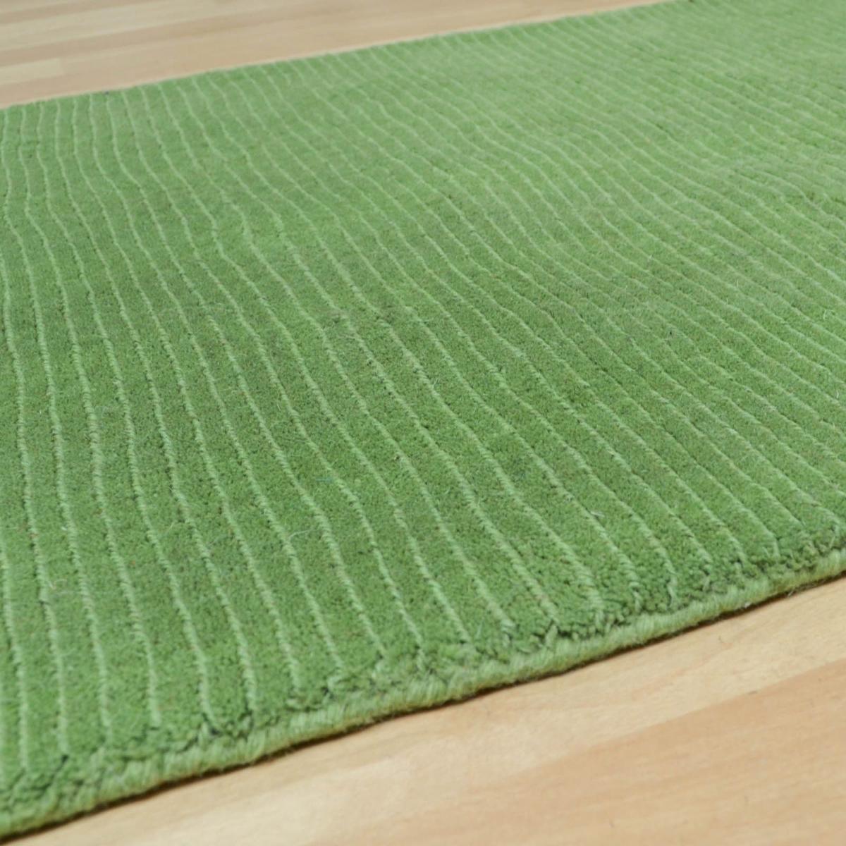 Pinstripe Hallway Runners CM07 in Green&nbsp;70x240cm – image 3