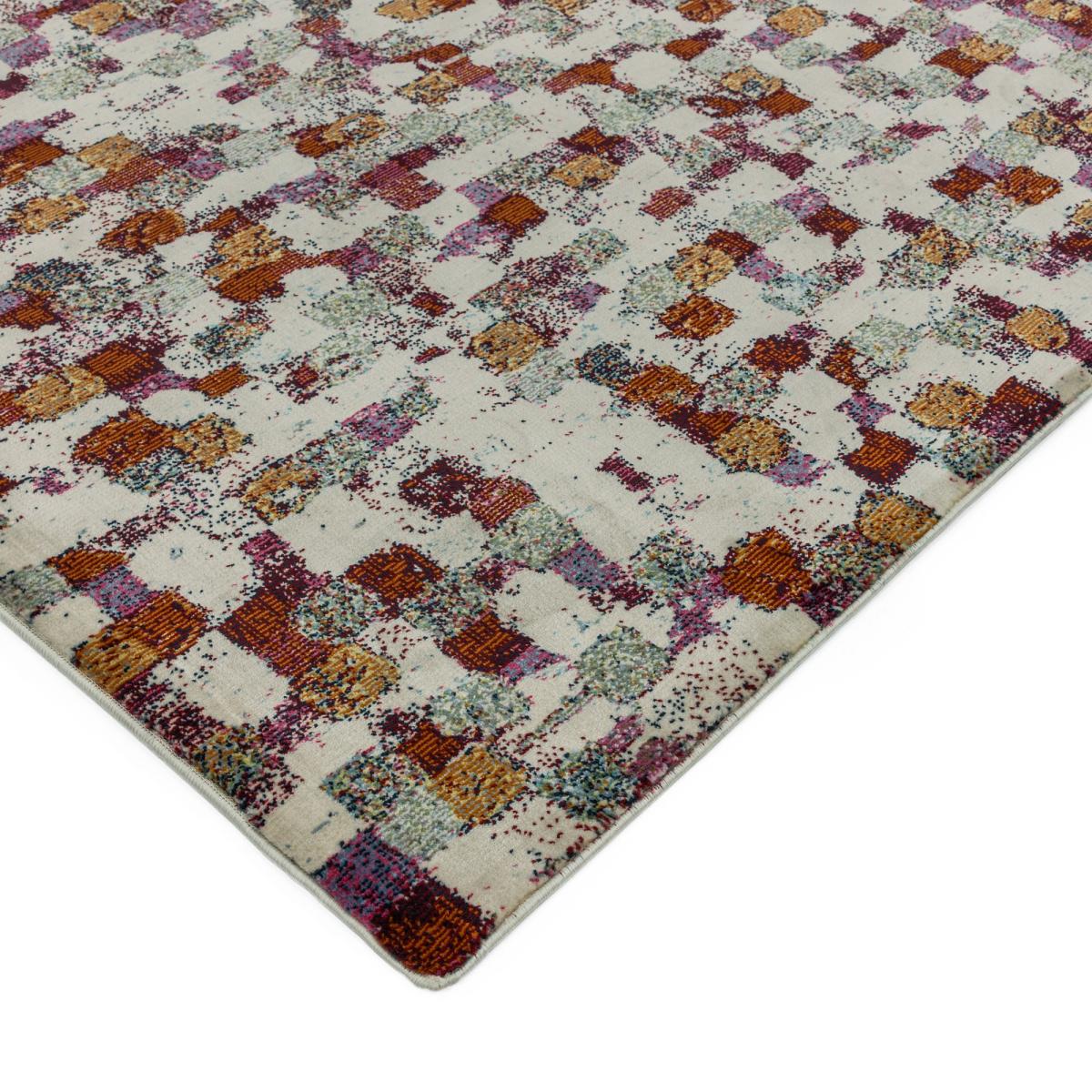 Amelie Pixel Geometric Rugs in AM09 Multi – image 3