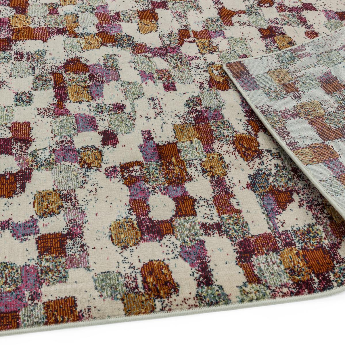 Amelie Pixel Geometric Rugs in AM09 Multi – image 4