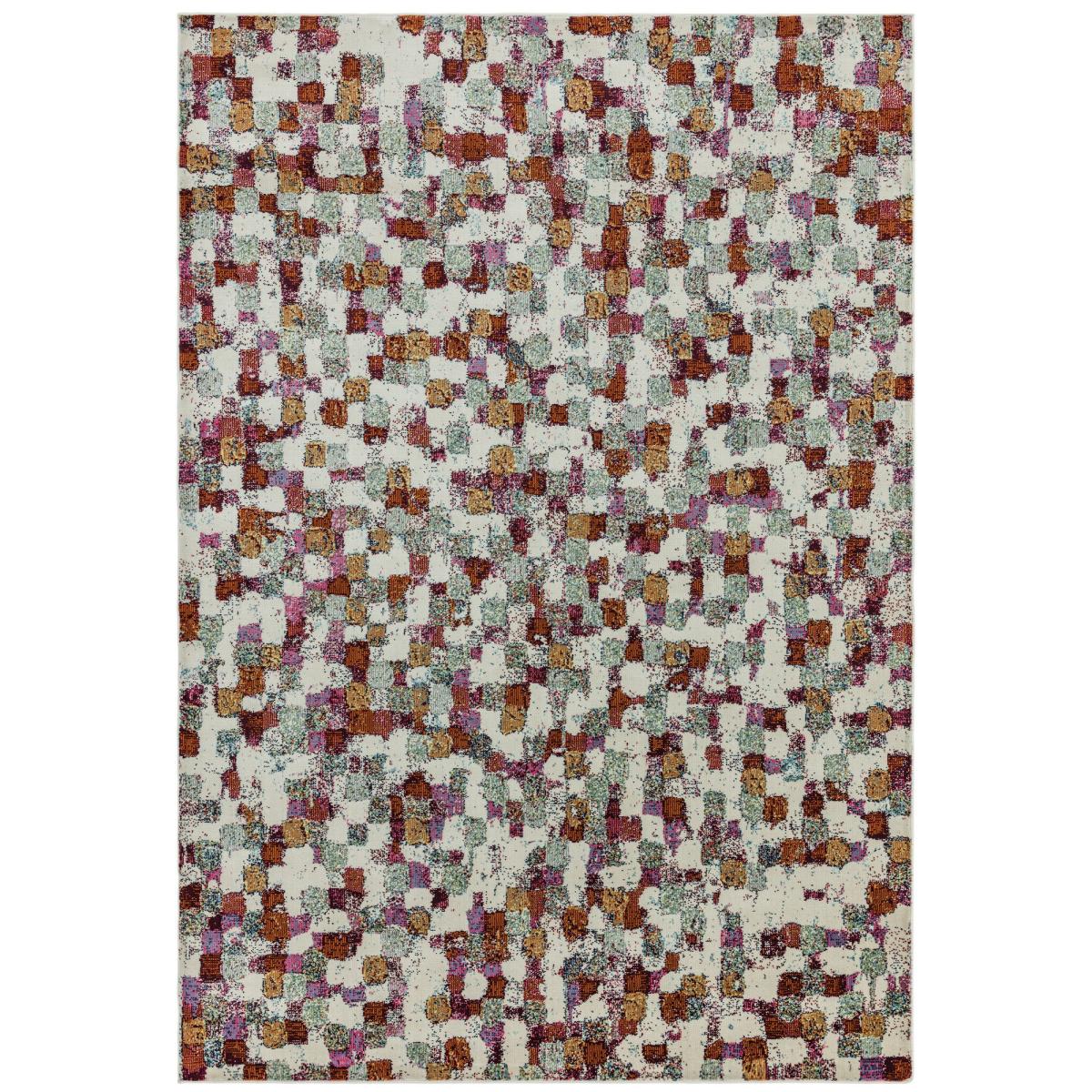 Amelie Pixel Geometric Rugs in AM09 Multi – image 5