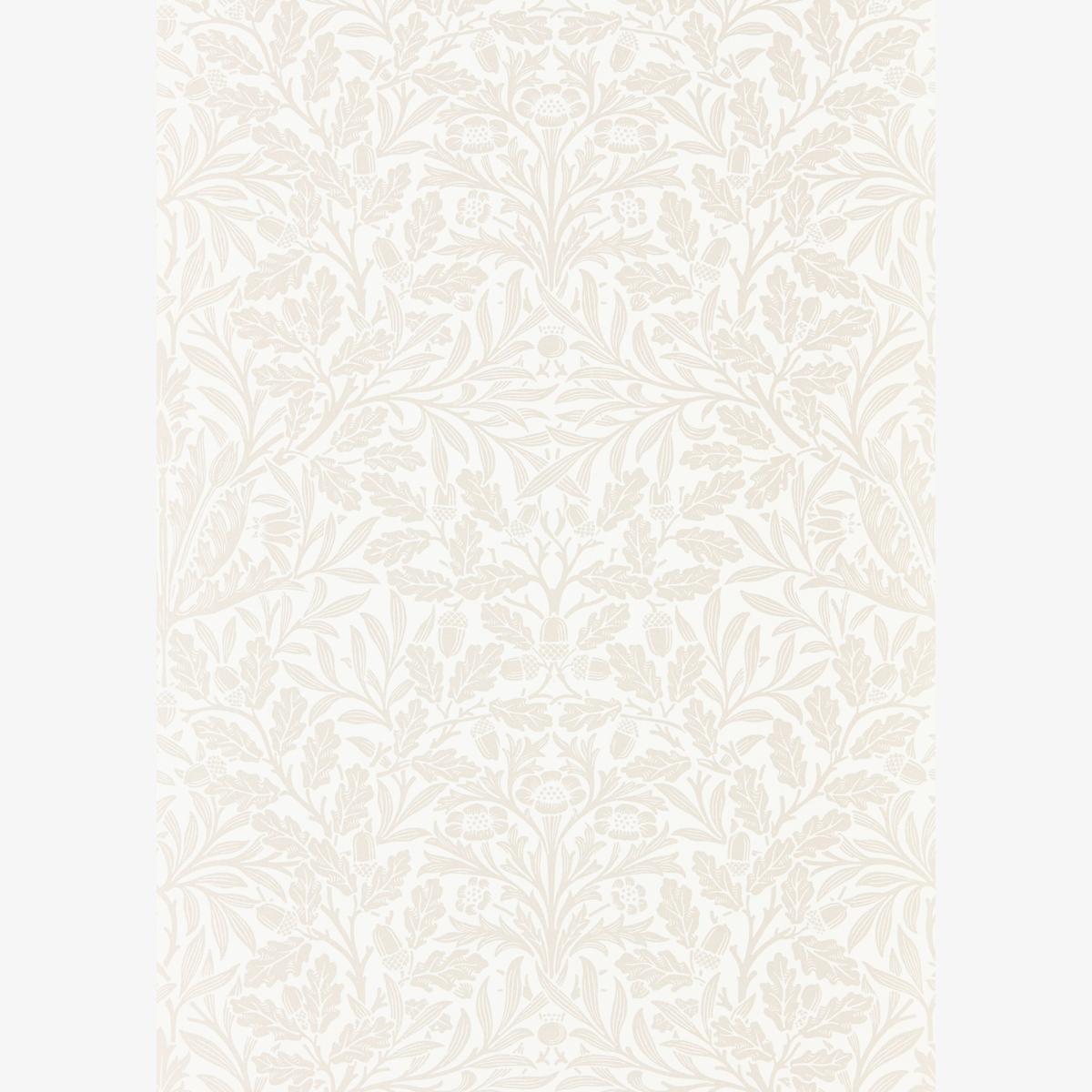 Pure Acorn Wallpaper 216044 by Morris & Co in Ivory Pearl Roll