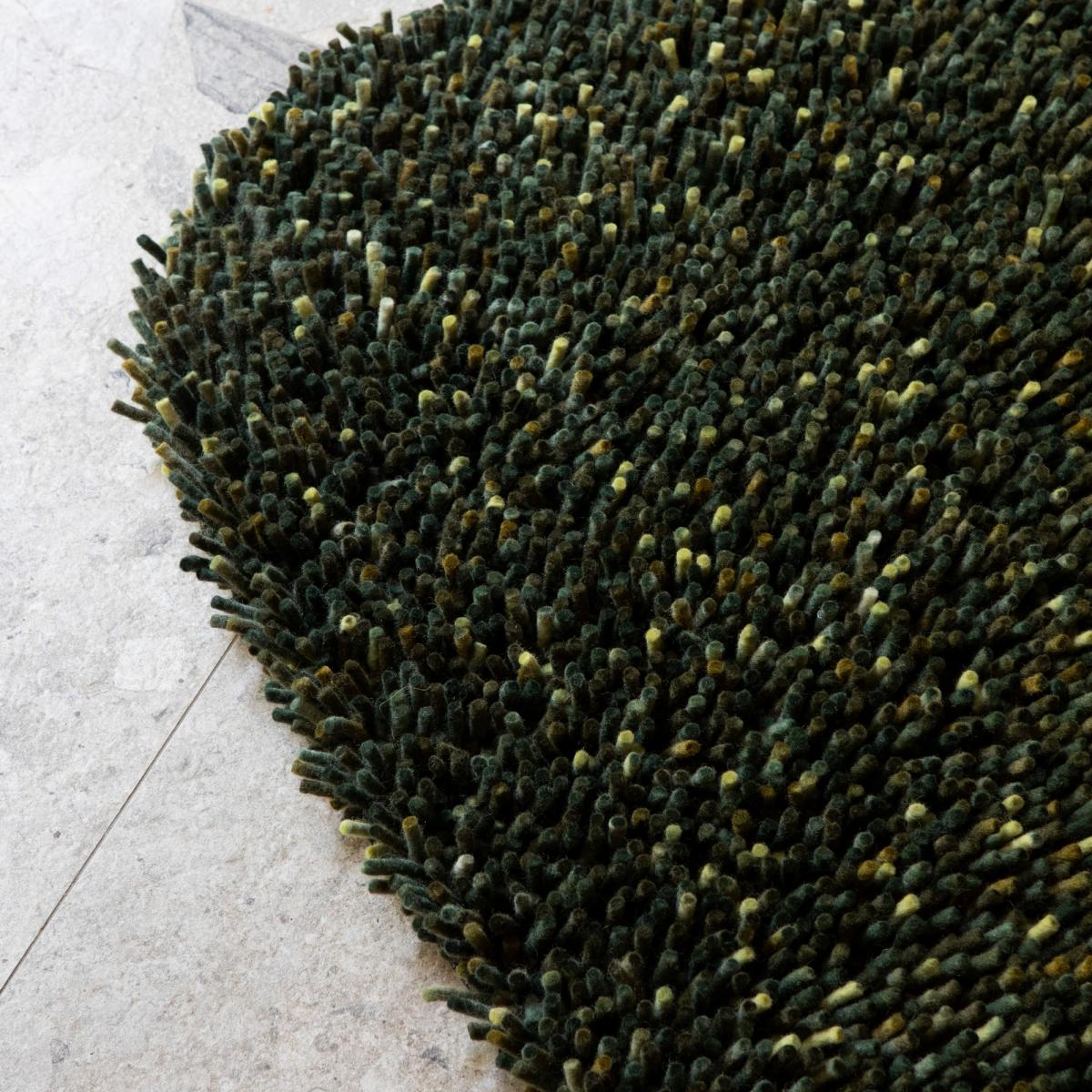 Rocks 70547 Asymmetric Shaggy Rugs by Brink and Campman in Pine200x300cm – image 2