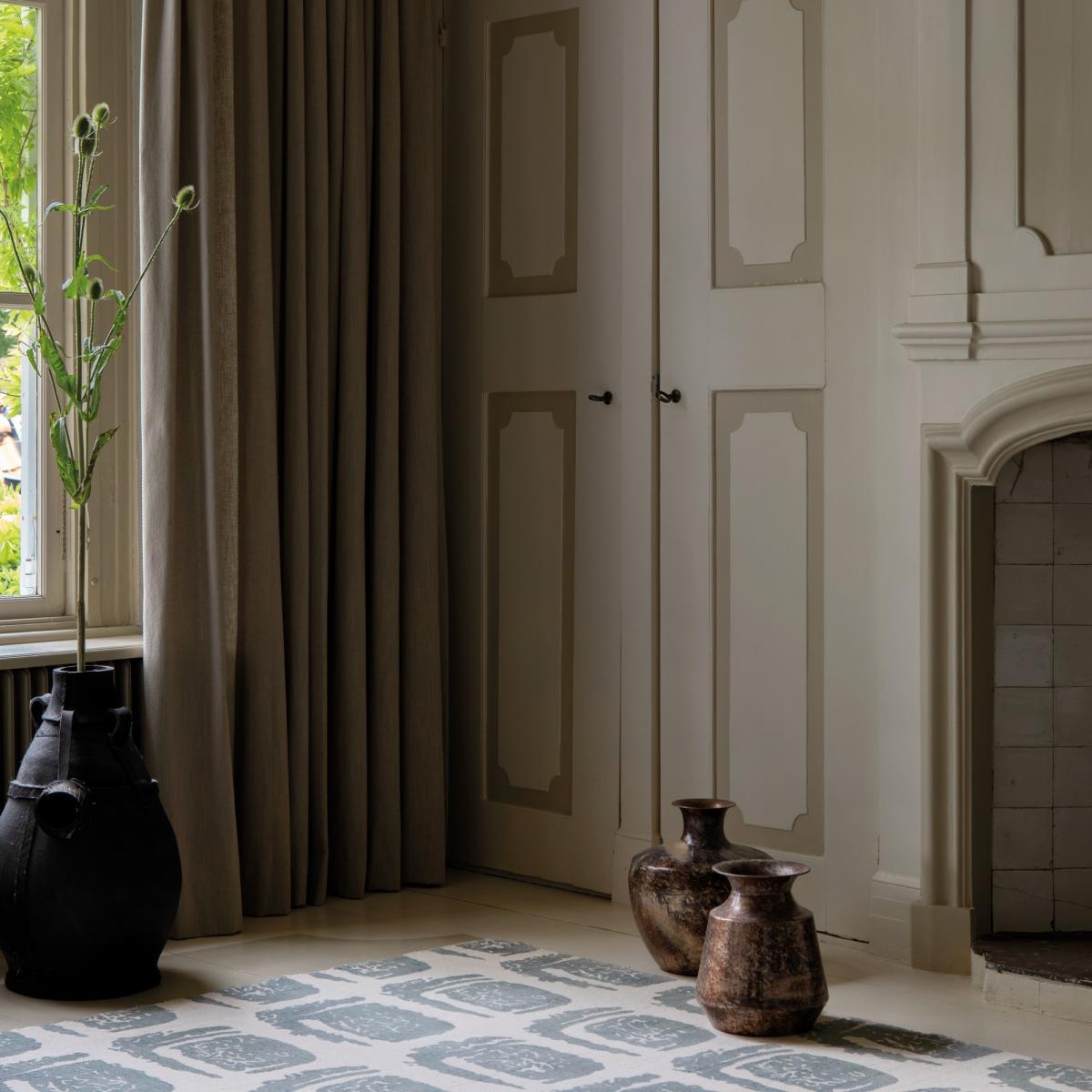 Woodblock 163001 Cotton Rugs by Ted Baker in Grey250x350cm – image 2