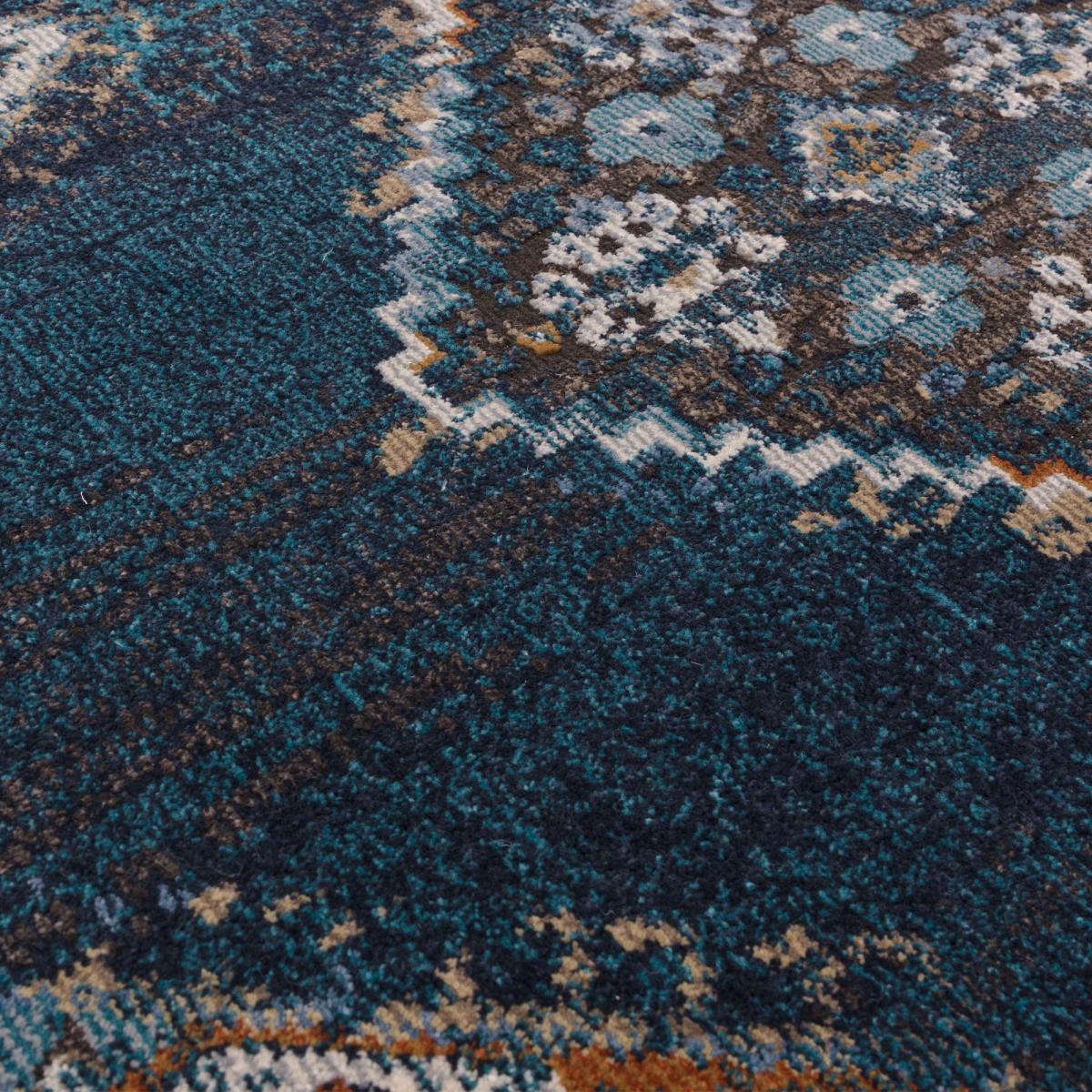 Zola Kian Traditional Persian Rugs in Teal Blue – image 2